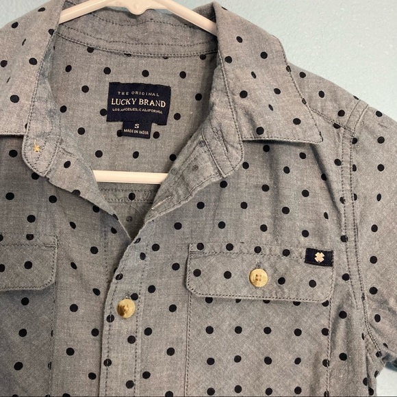Lucky Brand Button Down Tee - Kids SM - Demin Blue - Picture 5 of 8